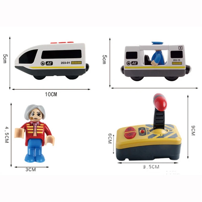 Игрушки для детей пульт дистанционного управления электрический игрушечный поезд Магнитный слот совместим с Brio деревянный трек автомобиль игрушка детский подарок