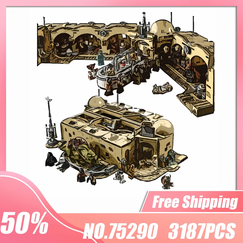 Wars Toy Mos Eisley Bistro Compatible 75290 Model The Rise of Skywalker Building Blocks Star Plan Kid Brithday Gift | Игрушки и хобби