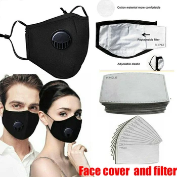 

Reusable Cotton Mouth Face Cover Comfortable Anti-Dust Anti-saliva Anti Infection Anti-droplets Splash-proof Filter Windproof