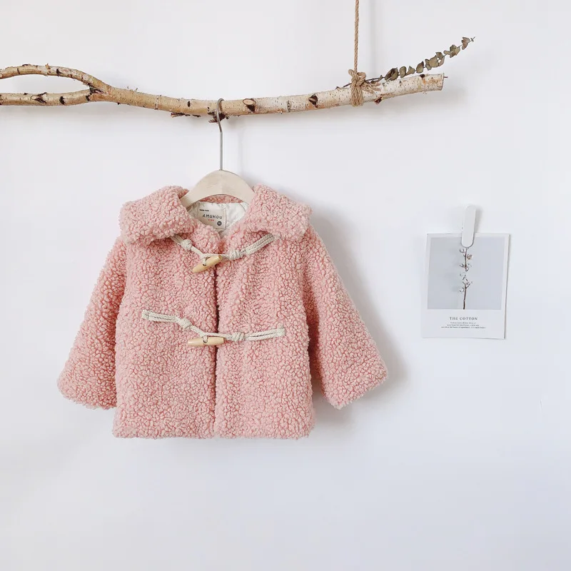MILACEL/зимняя куртка для девочек; пальто из овечьей шерсти для девочек; теплая детская верхняя одежда; плотное пальто для девочек