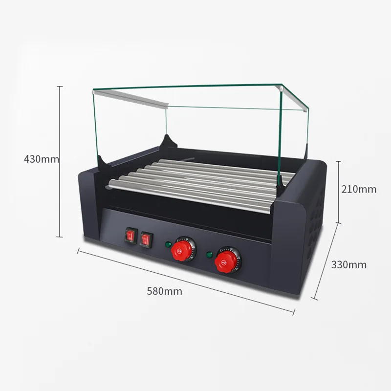 Commercial French Hot Dog Machine sausage roasting machine Hot Dog Barbecue machine Hot Dog roller machine SC-007C