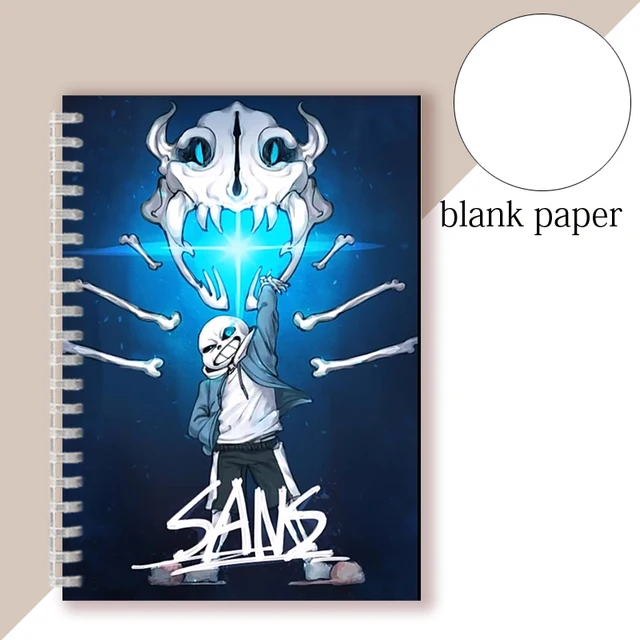 Undertale Sans Spiral Ring Reusable Notebook Cosplay Figure Tpu Doggo Papyrus Gaster Blaster Note Book Memo Pad Planner Journal Notebooks Aliexpress