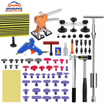 

Paintless Dent Repair Puller Lifter Tool T Bar Hammer Removal Glue kit