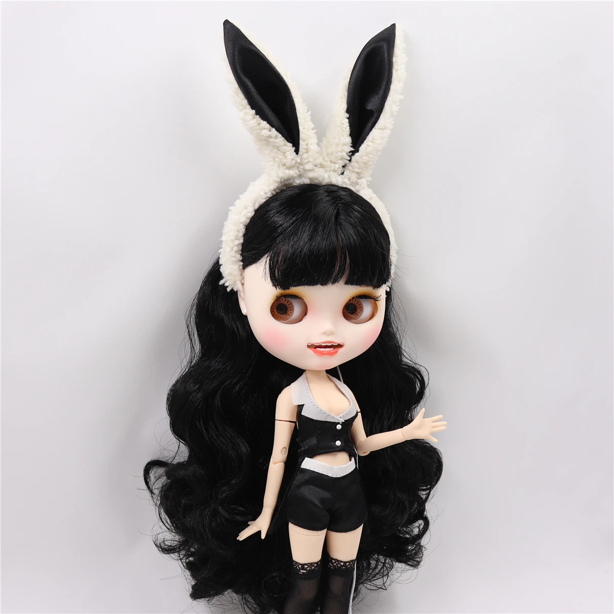 Ледяной blyth кукла костюм кролика для девушек косплей с ушами сексуальный костюм короткие штаны