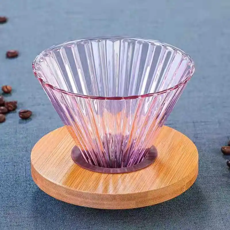 YRP v60 фильтр для кофе бариста инструменты для холодного заваривания кофейник кухонные аксессуары капельница многоразовый набор портафильтр эспрессо - Цвет: Розовый