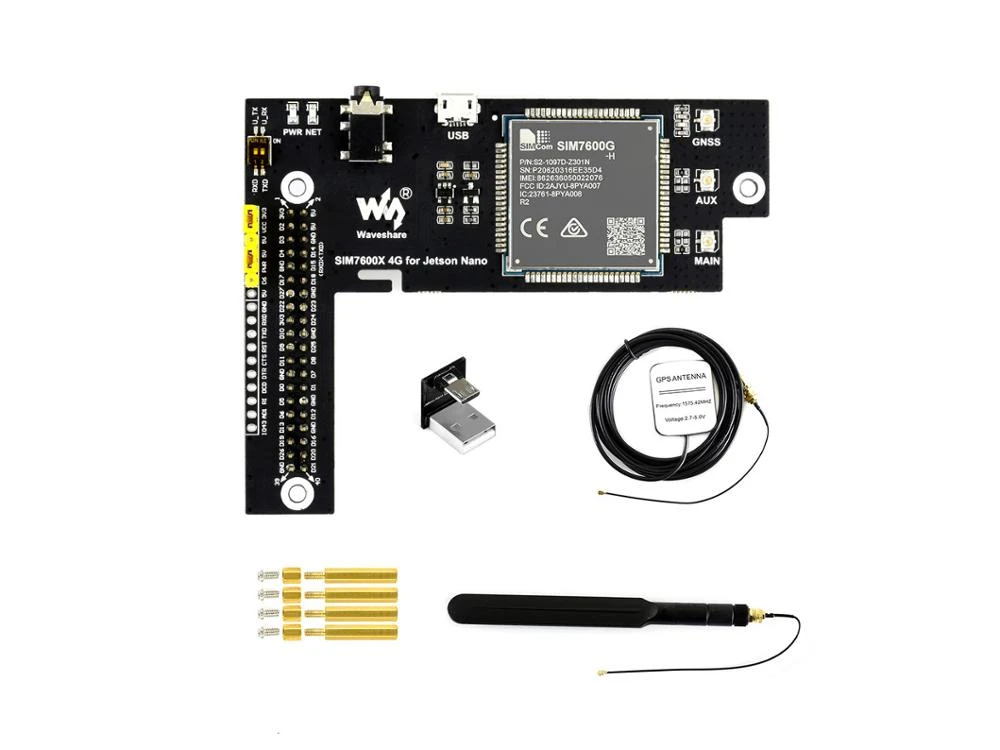 Sim7600g H Waveshare Module 4g 3g 2g Gnss Pour Jetson Nano Lte Cat4 Global Applicable Aliexpress