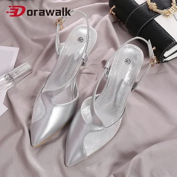 

Women Sandals Shiny Silver Red Wedding Party Dress Ladies Shoes Summer Pumps Pointed Toe High Heels Big Size 46 Sandalias Famale
