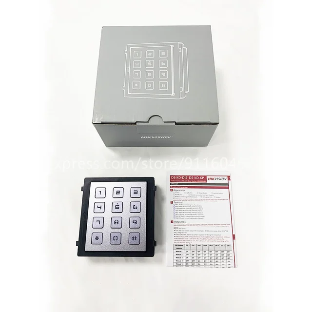 Original Hikvision Video Intercom Keypad Module DS-KD-KP and Accessory Package  DS-KD-ACW1 for  DS-KD8003-IME1 DS-KD-KP