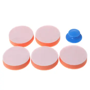 

6Pcs/Set Car Wax Wash Polish Pad Sponge Cleaning Foam Kit Gripper Handle Car-Styling