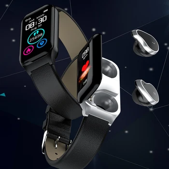 

Men Women X89 Smart Watch bluetooth Earphone 2 in 1 Sport Fashion IP67 Waterproof Smartwatch Fitness Tracker Headphones Bracelet
