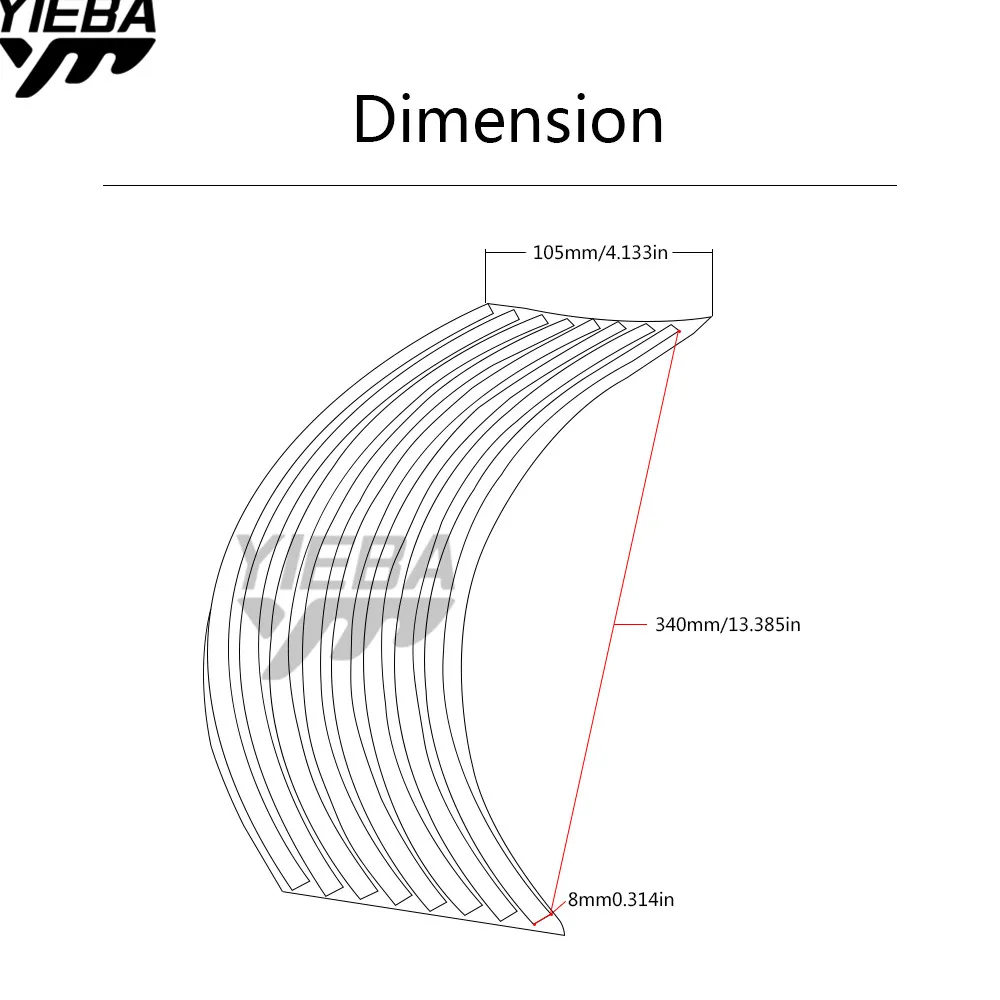 16 полосы колеса Стикеры Светоотражающая Лента Велосипед Мотоцикл 17 18 дюймов для V-MAX1700 MT01 MT 09 V-MAX1200 FZ1 FZ6 YZF-R1 R3 R6