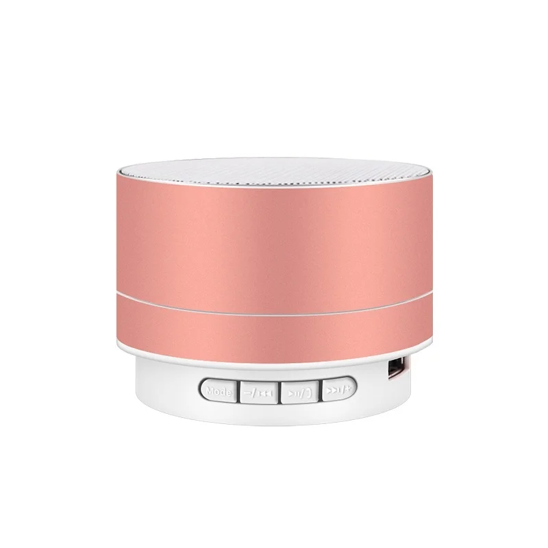 Rose gold Портативный Bluetooth динамик мини беспроводной стерео звук музыка объемный открытый динамик аудио музыкальный плеер Поддержка TFCard USB AUX - Цвет: Rose gold