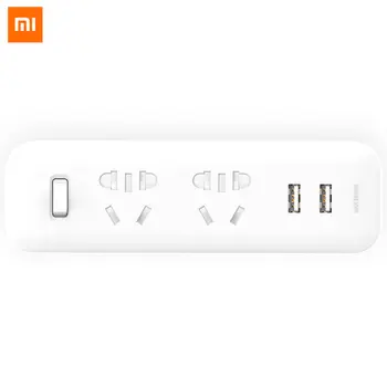 

Original Xiaomi Mijia Electrical Socket Converter 2USB Fast Charging Portable Travel Adapter Household Mi Wall Plug Extension EU