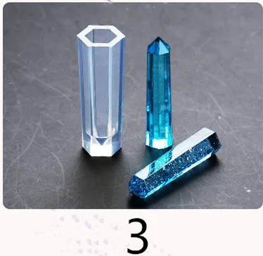 1 шт ожерелье формочка для силиконовой подвески для ювелирных изделий квадратные цилиндрические украшения инструмент для изготовления УФ формы для эпоксидной смолы - Цвет: No.3