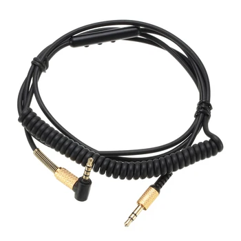 

3.5mm Headset Replacement Audio Cable with Mic Volume Control For Marshall Major II 2 Monitor Bluetooth Headphone Cable Cords