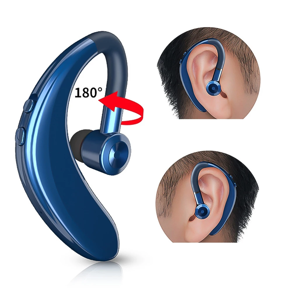 

S109 Business Bluetooth 5.0 Earphones Mini Wireless Headphones Sports In-Ear hands-free Headset Ear Hook Stereo Earbuds with Mic