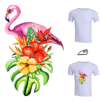 

Patches Lovely Flamingos Transfert Thermique Vetement Clothes Stickers Stranger Things Appliques For Clothing Mask Patch