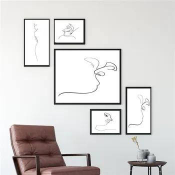 

Custom Poster Line mural@u Canvas Wall Art Picture Set Posters Home Decor Prints Abstract Prints for Room20-0923-1