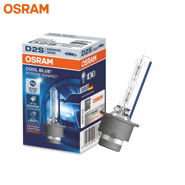 OSRAM Xenarc Cool Blue Intense D2S Xenon Car Headlight Bulbs (Twin)  66240CBI-HCB