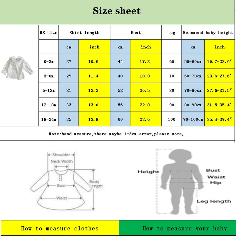 Soft Breathable Baby Girls Blouse Spring Autumn Long Sleeve Petal Collar Shirt for Girls Cotton Pullovers Toddler Clothing