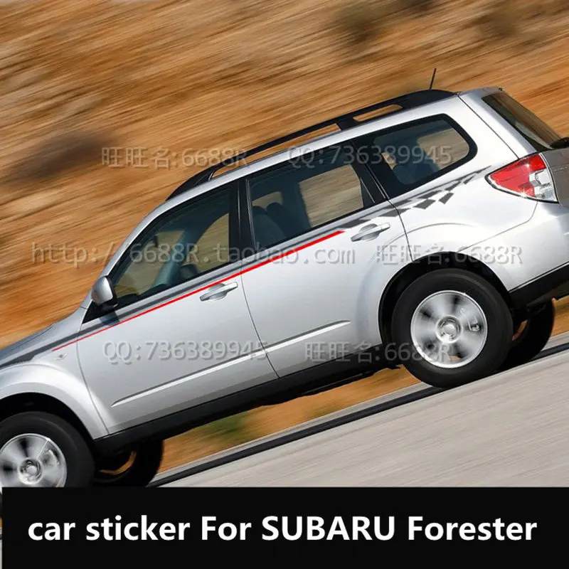 Для SUBARU Forester, автомобильные наклейки для кузова, наружные украшения, стикеры для внедорожников, внедорожников, тюнинг, поставки, наклейки на дверь