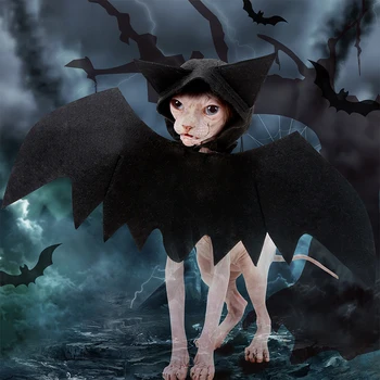 

Cute Bat Wings For Pets Dog Cat Costumes Halloween Cosplay Clothing Funny Xmas Pumpkin Dress Up Pet Accessories