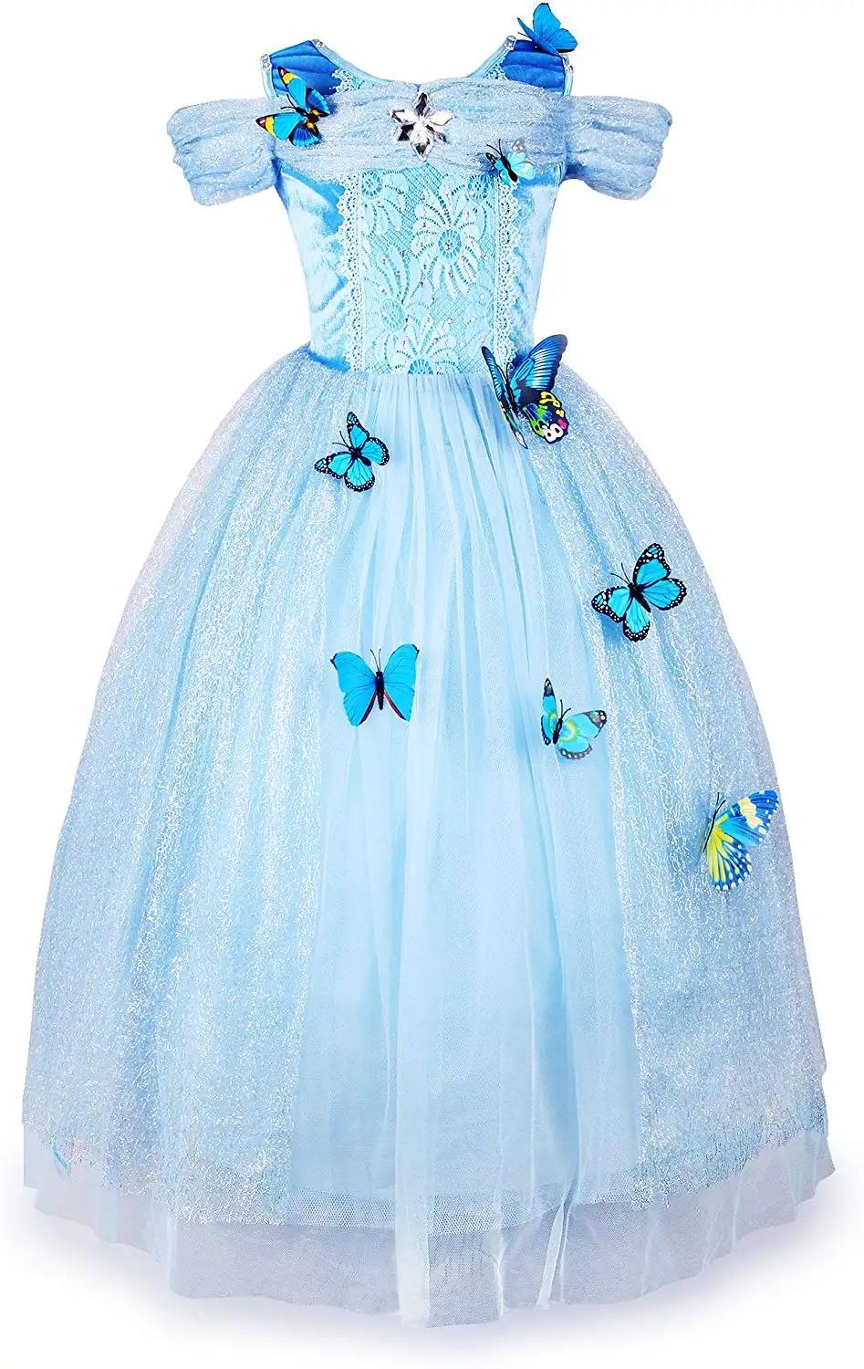 

feecolor Flower Girls Dress Princess Costume Butterfly Girl