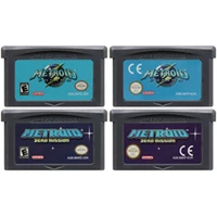 Tarjeta de consola de cartucho de videojuegos de 32 bits para Nintendo GBA Metroide Fusion Zero Missio Metroi Series Edition