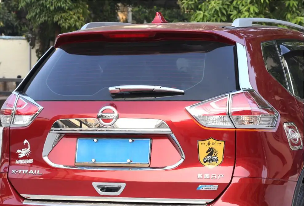 ABS Хром Передняя фара автомобиля+ задний фонарь Крышка лампы отделка для Nissan X-Trail