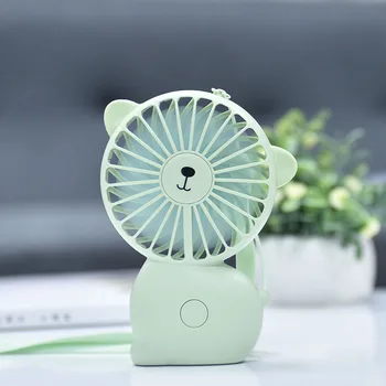 

5V 1A Cute Personal USB Mini Fan Portable Rechargeable Cooling Sling​ Fan With Soft Night Light Powerful Brushless Motor