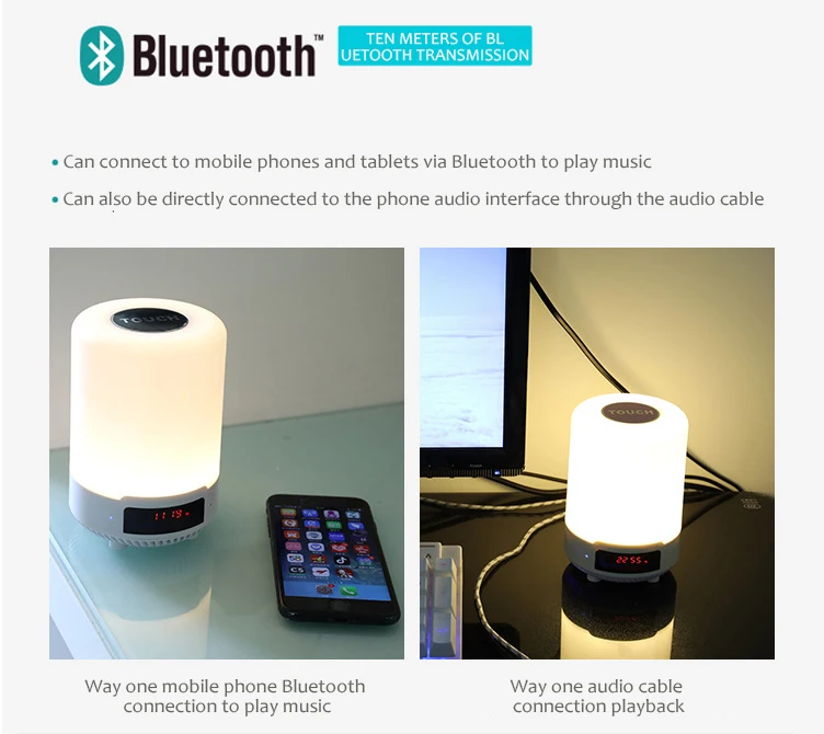 Подарок Ночной светильник Многофункциональный Bluetooth музыкальный динамик ночной Светильник красочный цветной USB зарядка Настольная лампа книга светильник светодиодный