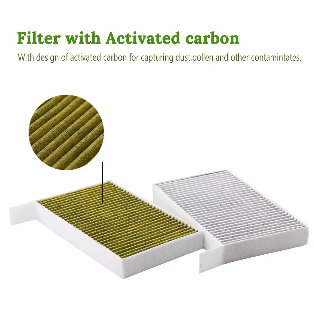 

1PC Car Cabin Air Filter Replacement with Activated Carbon for Tesla Model 3 2017 2018 2019 Car Air Conditioning Filter