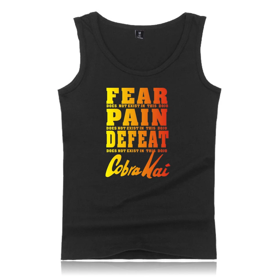 Майка Cobra Kai для бодибилдинга детский топ каратэ тренировок и фитнеса без