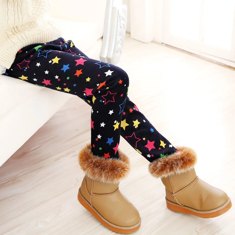 8 Children Pants Autumn Winter Baby Girls Flower Print Butterfly Love Pants Colorful Leggings - Цвет: 8