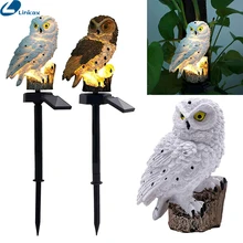 1/2/4/8 шт. Сова солнечный светильник с светодиодный садовый светильник s поступление на солнечных батареях мощностью светильник лужайки дома Открытый Двор Сад Творческий лампы на солнечных батареях