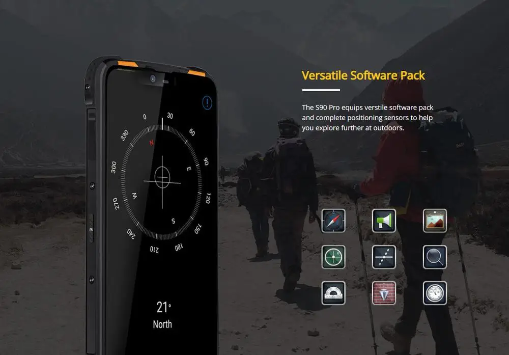 Телефон DOOGEE S90 Pro IP69K водонепроницаемый 6 ГБ 128 Восьмиядерный процессор Helio P70 экран