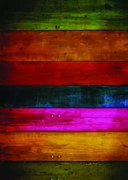 

SHENGYONGBAO Art Fabric Custom Photography Prop Colorful Wood planks theme Photo Studio Background 19907-5542