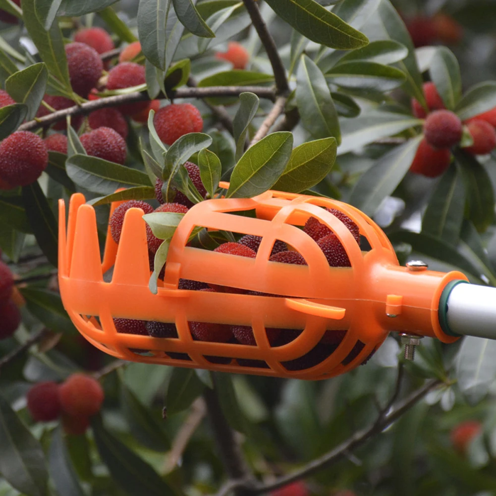 Садоводческий регулируемый глубокий корзина Белый Оранжевый садовый инструмент для сбора фруктов удобный высокий высота без полюса