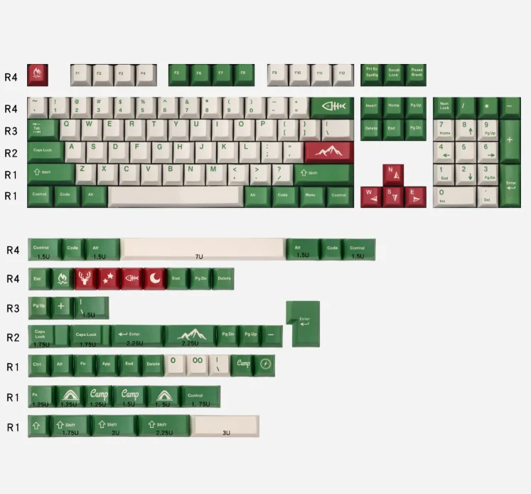 Механическая клавиатура колпачки клавиш PBT краситель sub dyesub cherry профиль для 84 68 96
