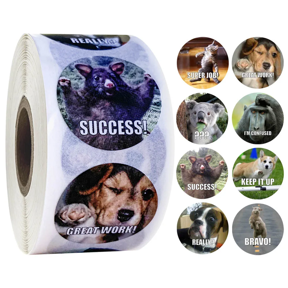 500 Pcs/roll Reward Stickers for Teachers Fun Motivational & Incentive Stickers for Kids