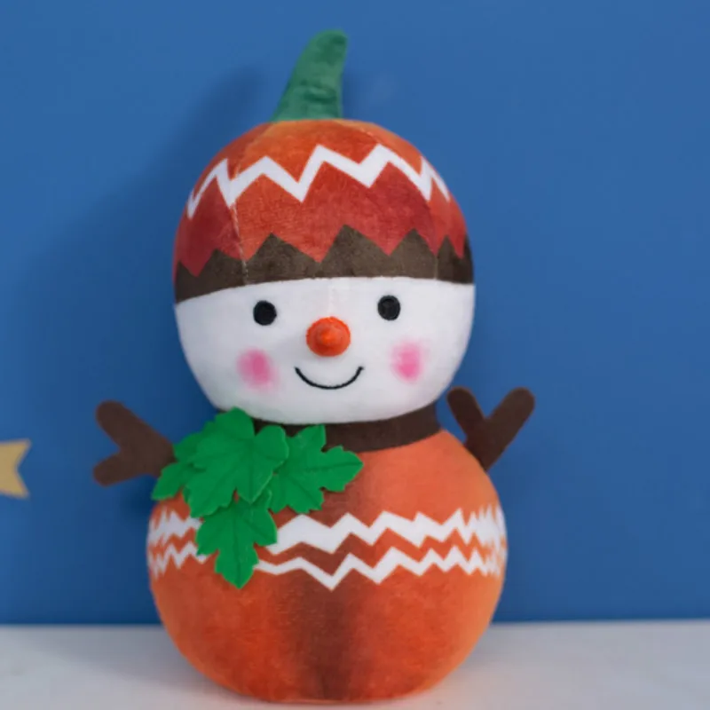 Рождественский сезон, снеговик, кукла, кукла, девочка, милая супер милая плюшевая игрушка для девочек подарок на день рождения - Цвет: Autumn