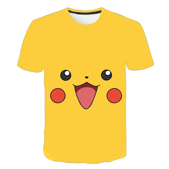 2020 New Pokemon Pikachu T shirt Men Women 3D Casual Children T-shirts Summer T-shirt Fashion Anime Cartoon Kids Tops Tees