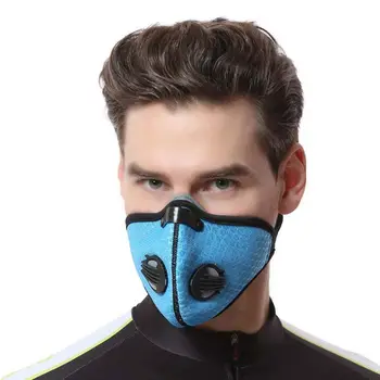 

Sports Riding Mask Windproof Dustproof Filters Outdoor Anti Fog Activated Carbon Face Cover Anti-Pollution Breathable Masks N