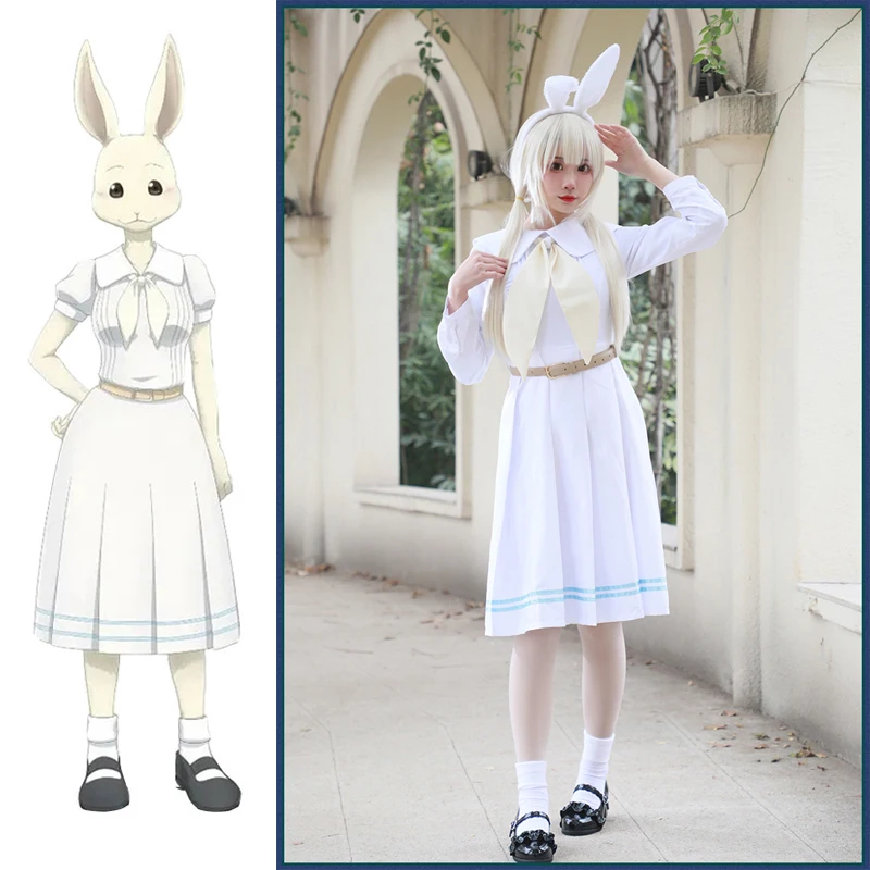 Disfraz de Anime japonés Beastars Rabbit Haru para mujer, vestido ...