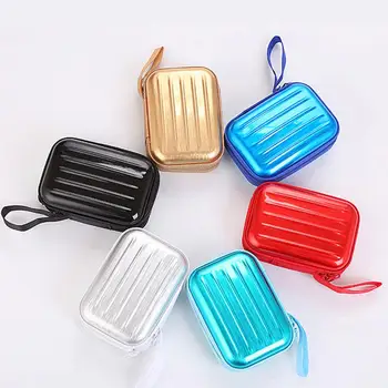 

Storage Case Portable Mini Zipper Coin Purse Earphone Jewelry Organizer Storage Case Bag Compact Portable Zipper 2020