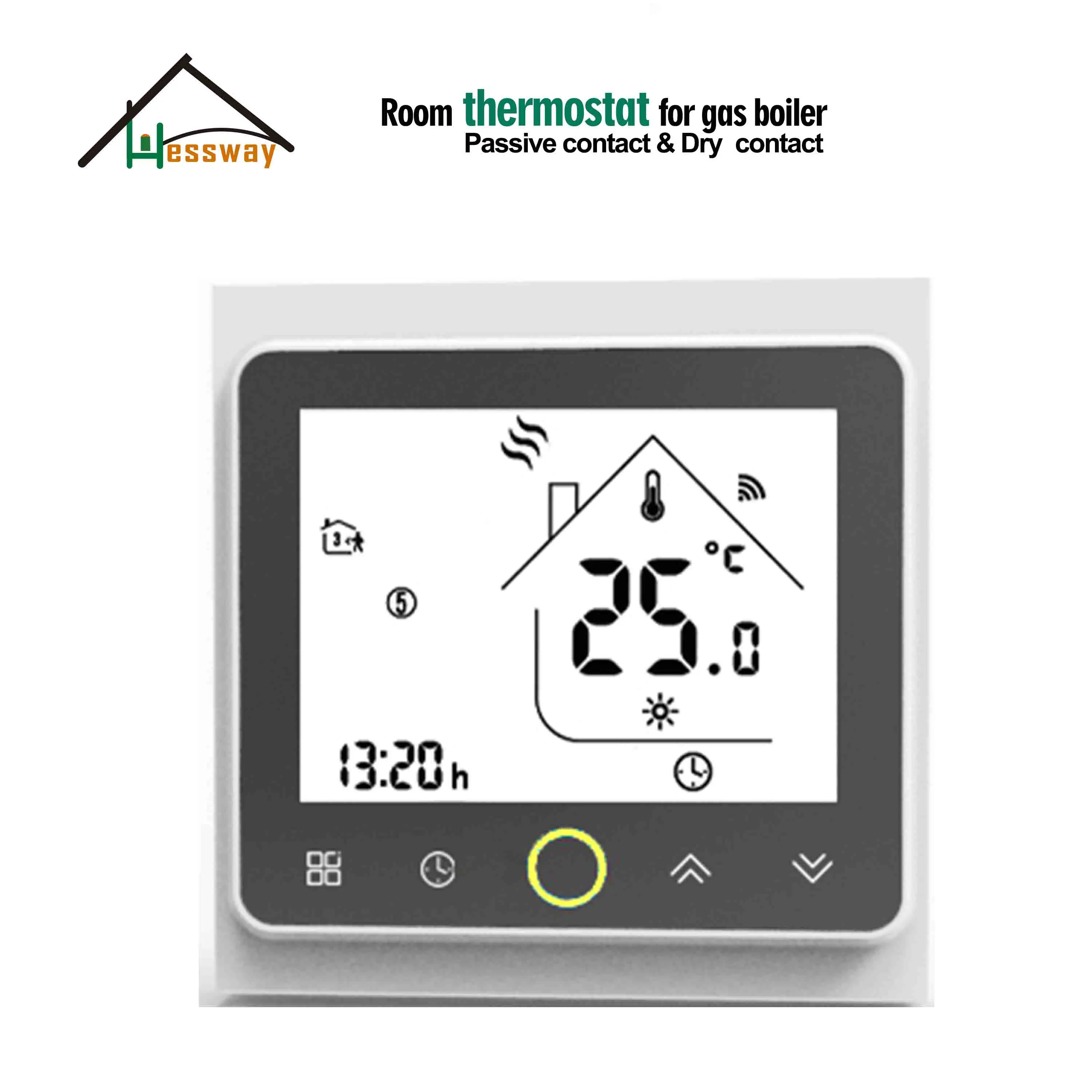 Hessway Caldaia Termostato Regolatore Di Temperatura Da Caldaia A Gas E Dry Contact