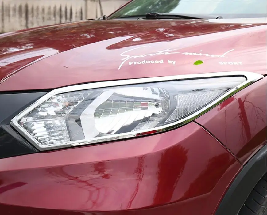 ABS Хром Передняя фара автомобиля+ задний фонарь Крышка лампы отделка для Honda VEZEL