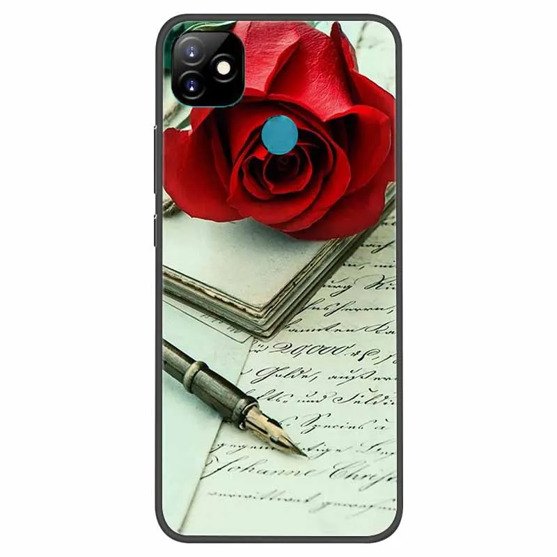 For ITEL Vision 1 Case Shockproof Soft silicone TPU Back Cover For ITEL Vision 1 Phone Cases for ITEL Vision1 Cute Cartoon Coque cell phone belt pouch Cases & Covers