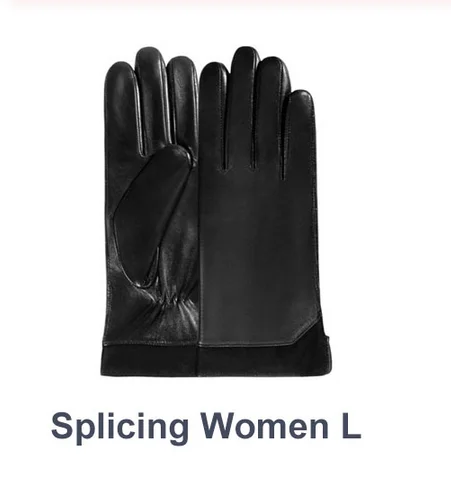 Splicing Women L New Xiaomi Mijia Qimian Lambskin Touch Screen Gloves Spanish Raw Winter Autumn Thicken Warm unisex for driving,moto,fishing - Цвет: Splicing Women L