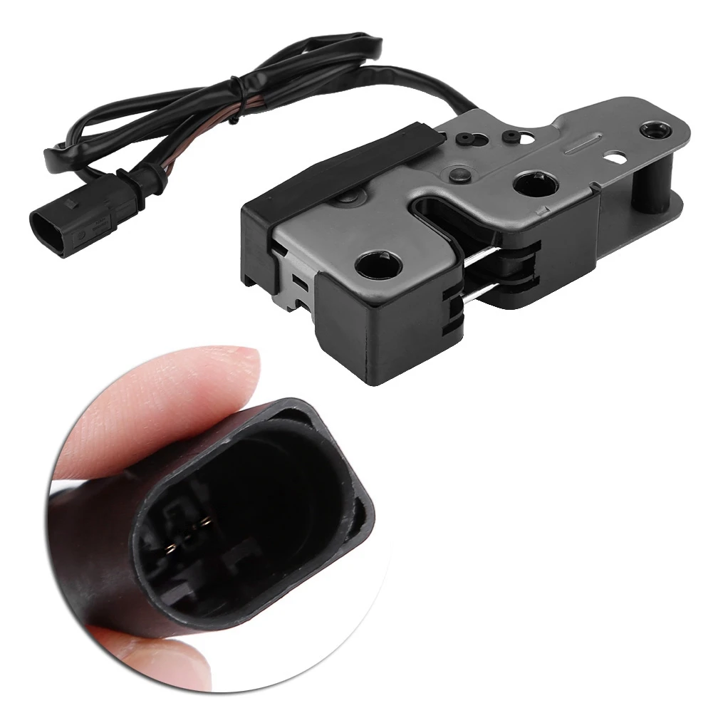 1K1823509E абсолютно aftermarket Черный пластиковый металлический передний капот защелка капота защелка замок подходит для MK5 Golf Jetta 2004-2011